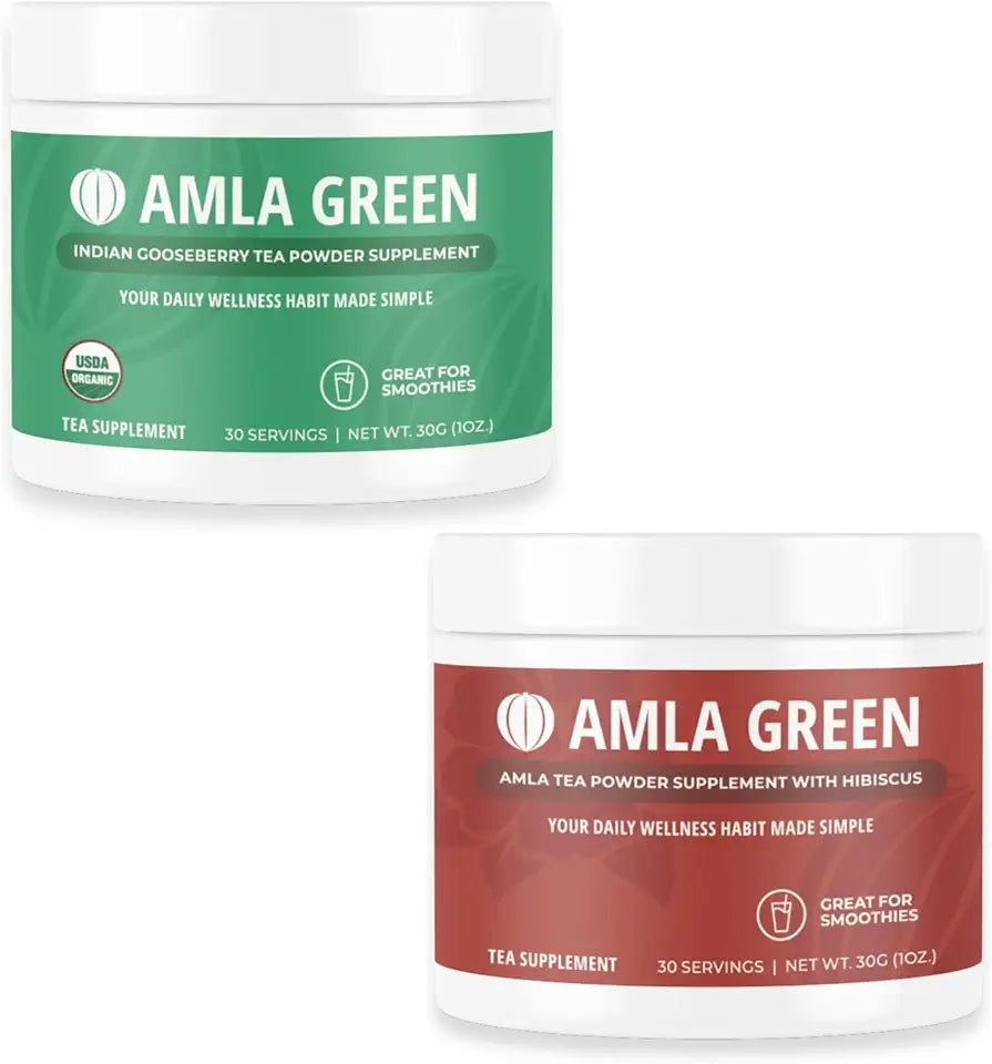 Organic Vegan Amla Powder & Green Tea Supplement C11256