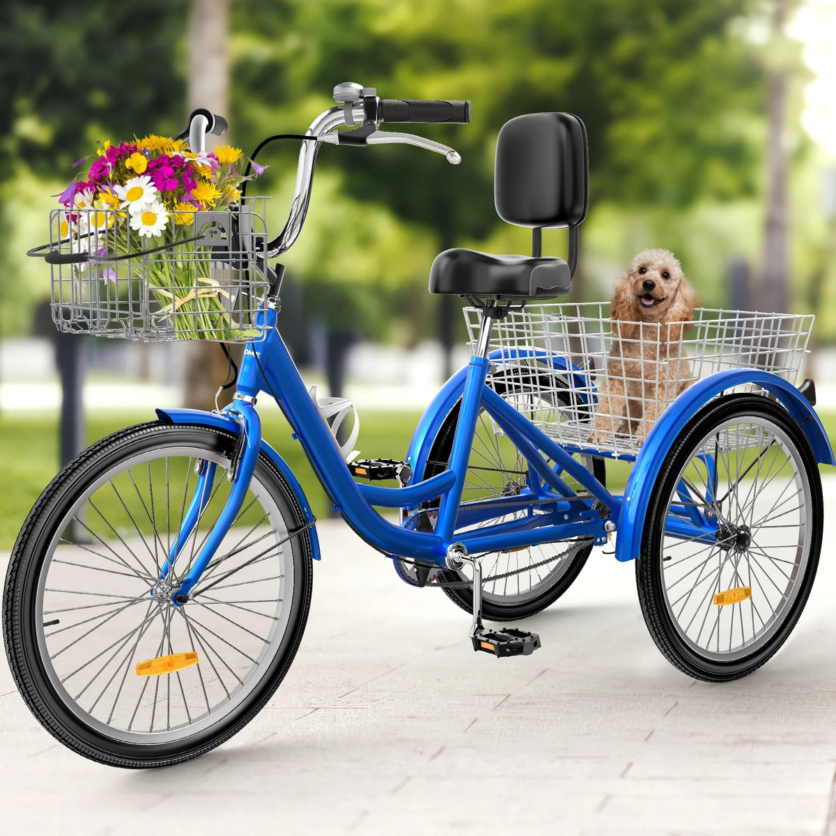Blue 26 Adult Tricycle 3 Wheel Bike V116