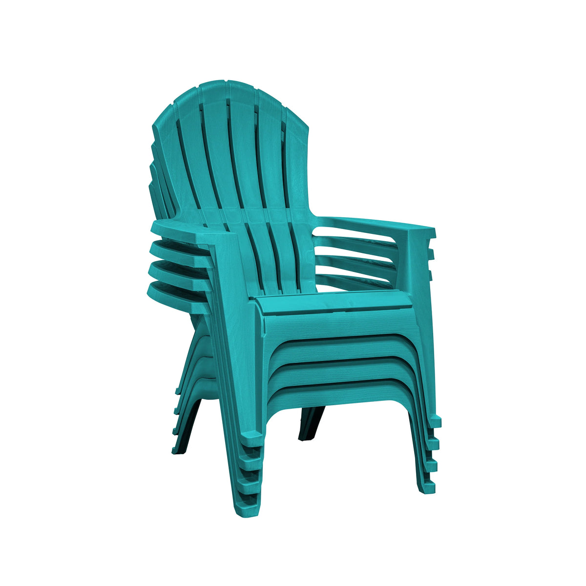 Gray Resin Stackable Adirondack Chair H2949