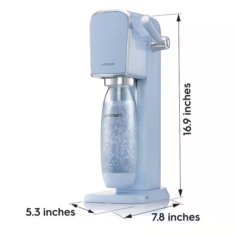 Misty Blue Soda Machine and Sparkling Water Maker Kit V706722
