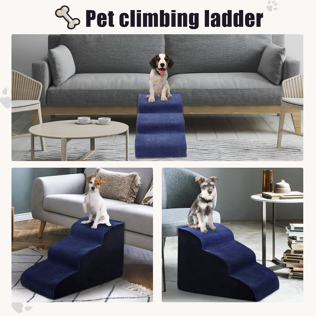 3 Tiers Non-Slip Foam Dog Stairs S8114