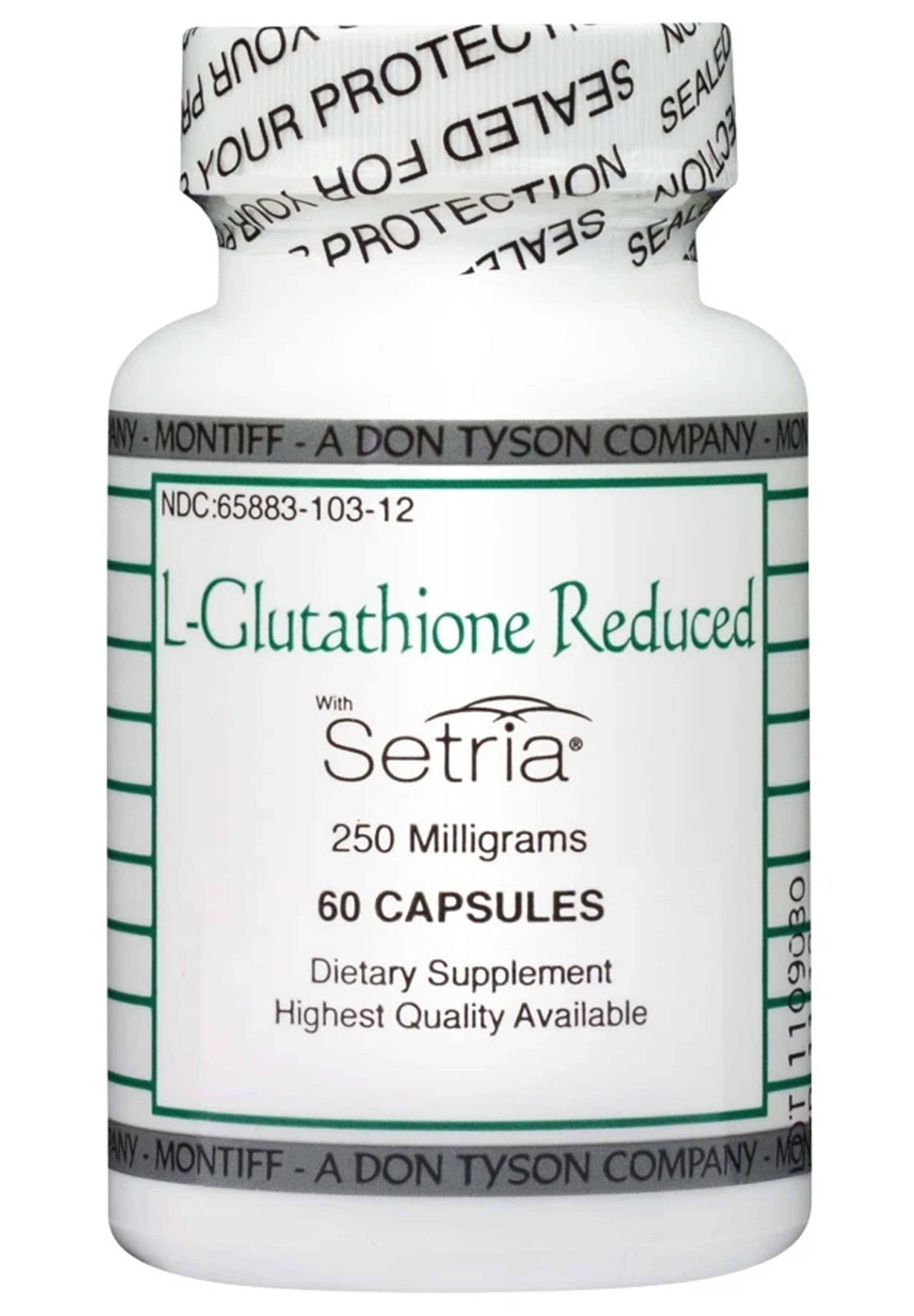 L-Glutathione Reduced 250 mg 60 Caps Z2482