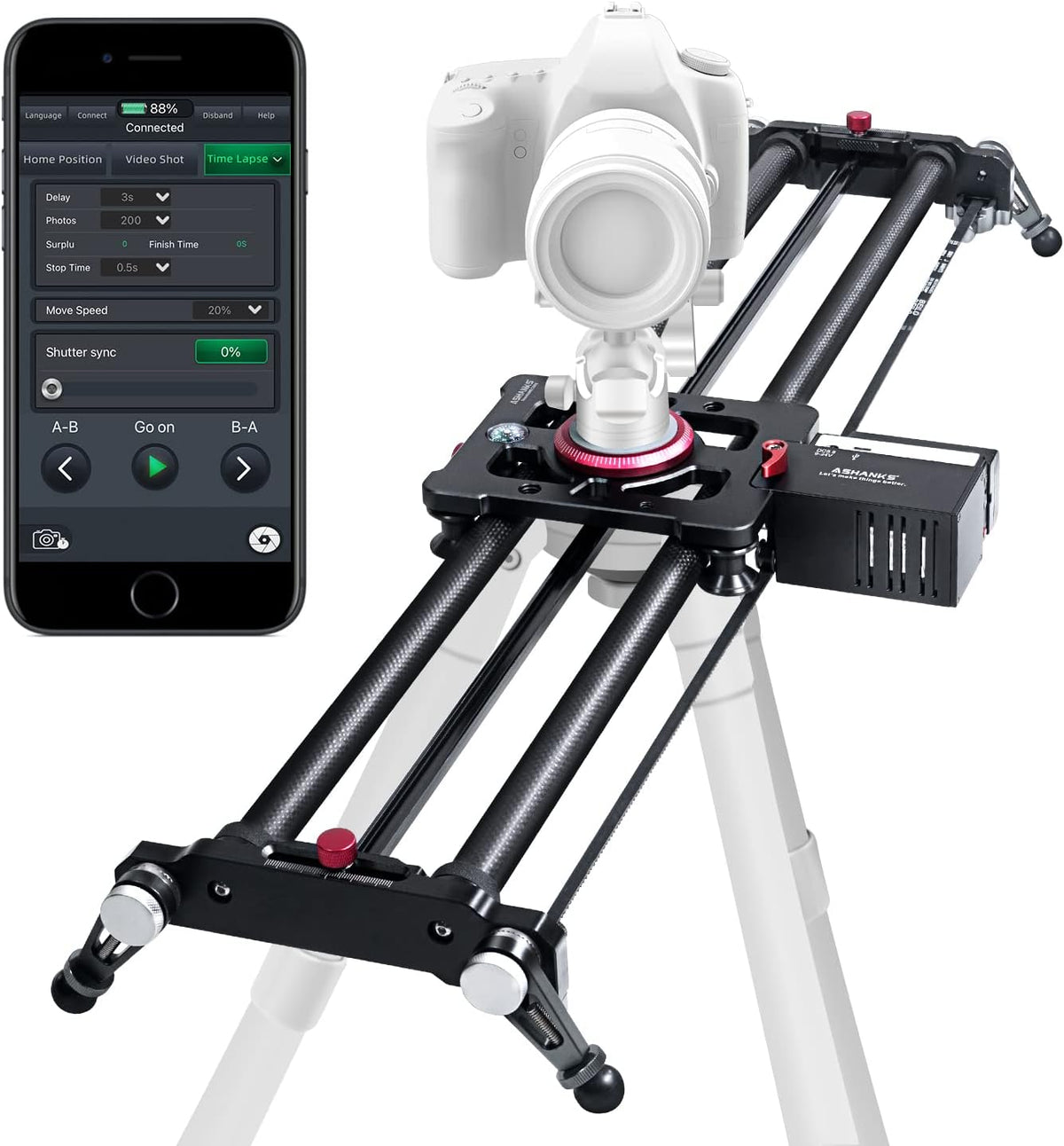 Motorized Carbon Fiber Camera Slider Y45554