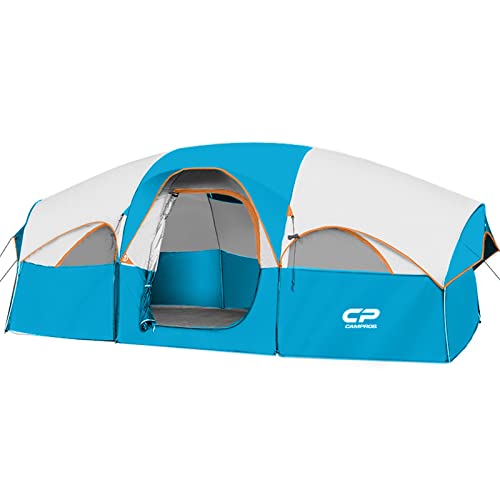 8 Person Weather Resistant Camping Tent with Carry Bag G826