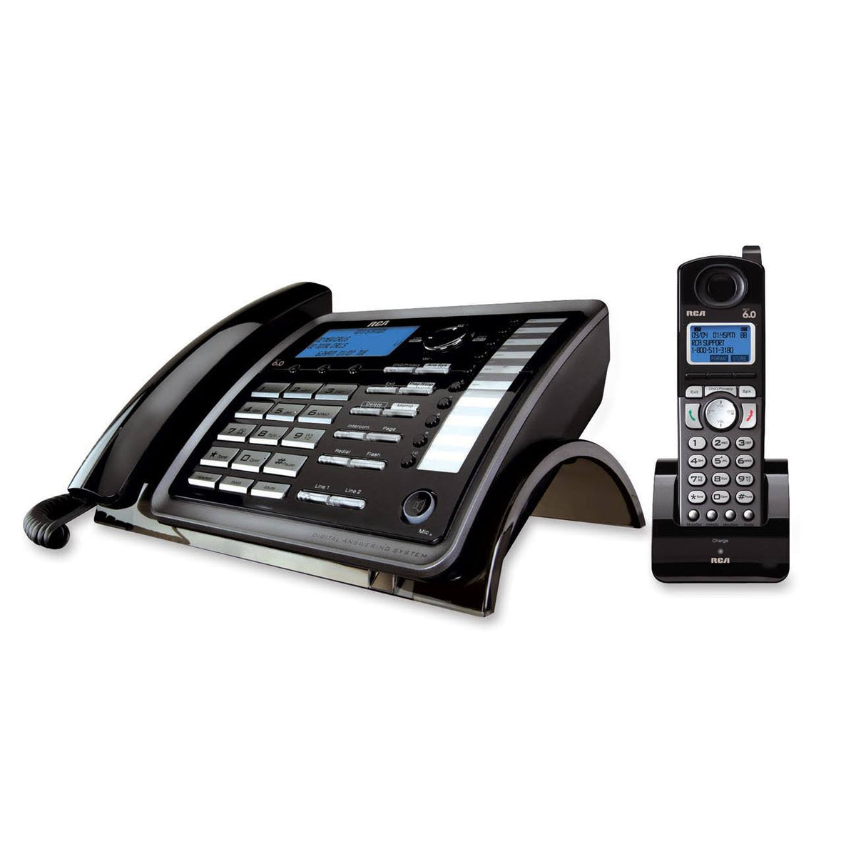 2-Line Corded Cordless Expandable Phone with Caller X378