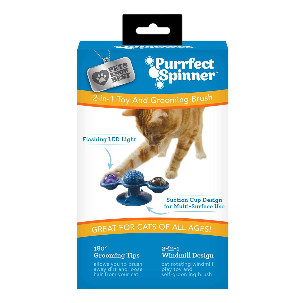 Spinner Toy & Grooming Brush X420