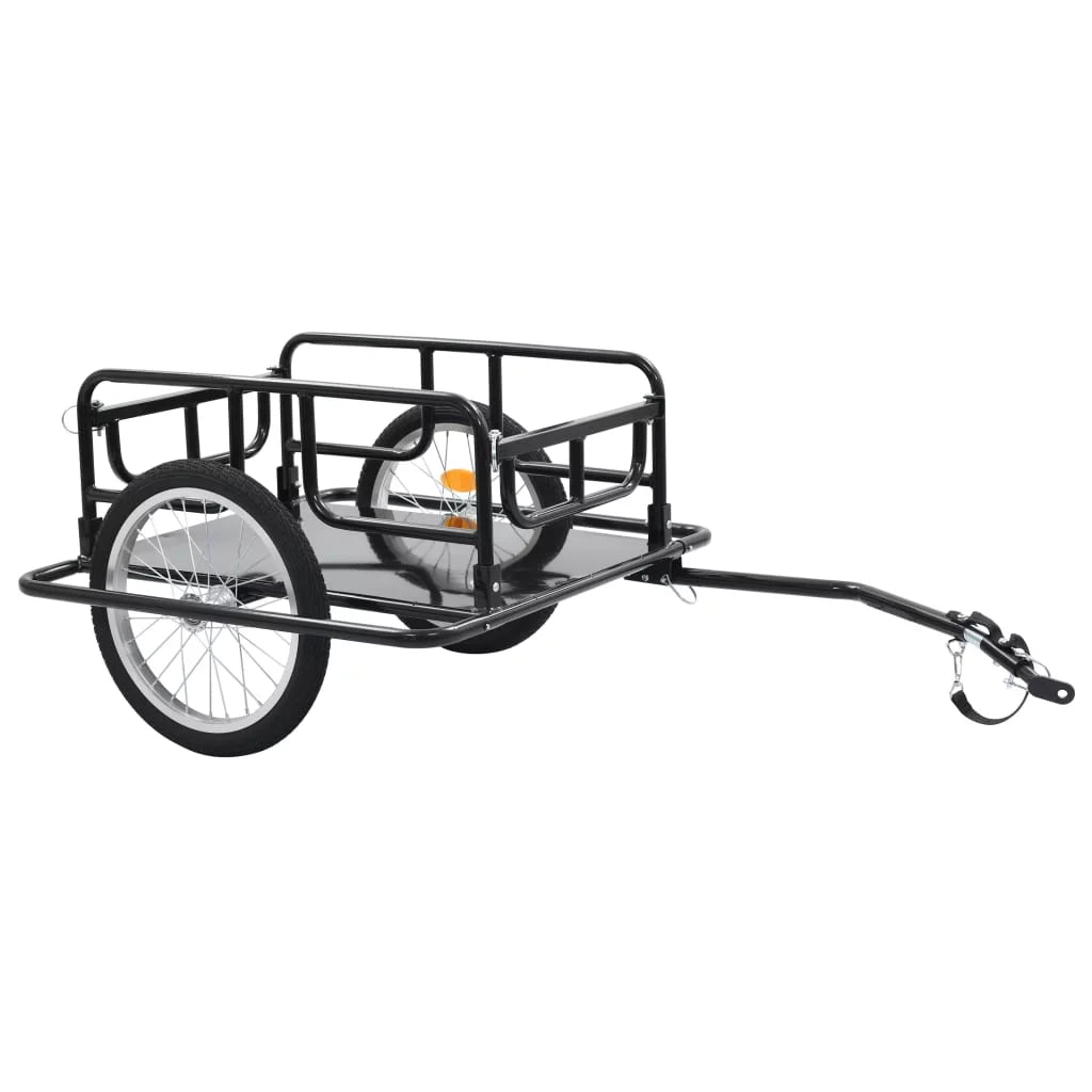 Black Steel Bike Cargo Trailer J40175
