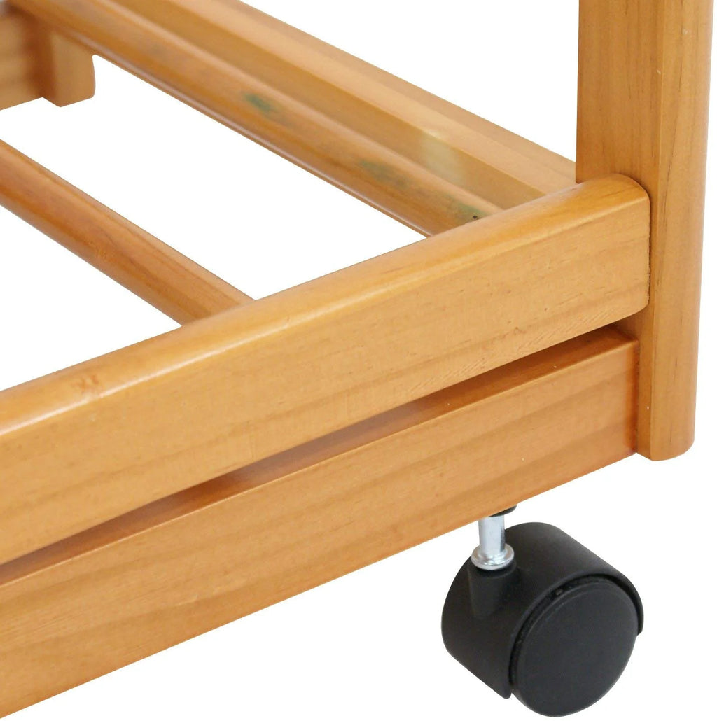 Kitchen Cart Island Rolling Wooden Storage Trolley J67881