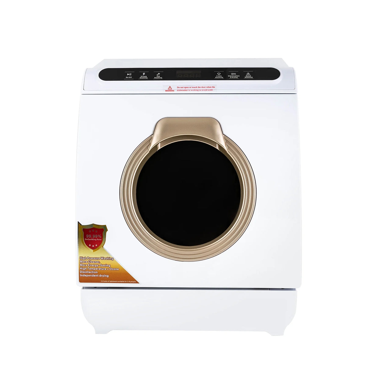900W White Compact Countertop Dishwasher G5889