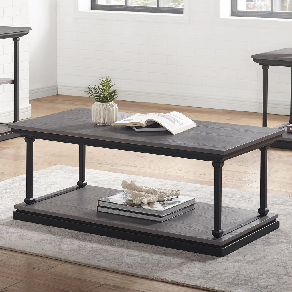 3-Piece Antique Gray Coffee Table Set G842