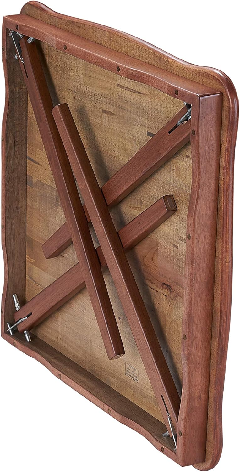 Folding Card Table Cherry Finish N363839