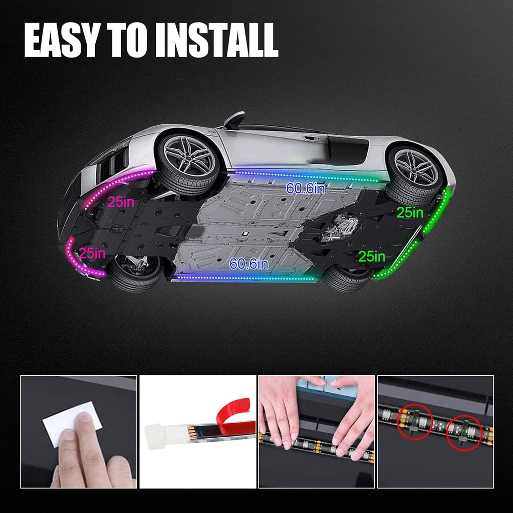 Car Underglow Lights LED Underbody Light Kit Pack of 2 M3119