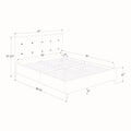 Queen Size Upholstered Bed D27012