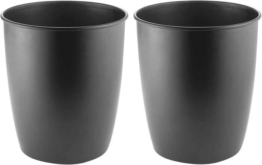Round Metal Small Trash Can 2 Pack Bronze I335259