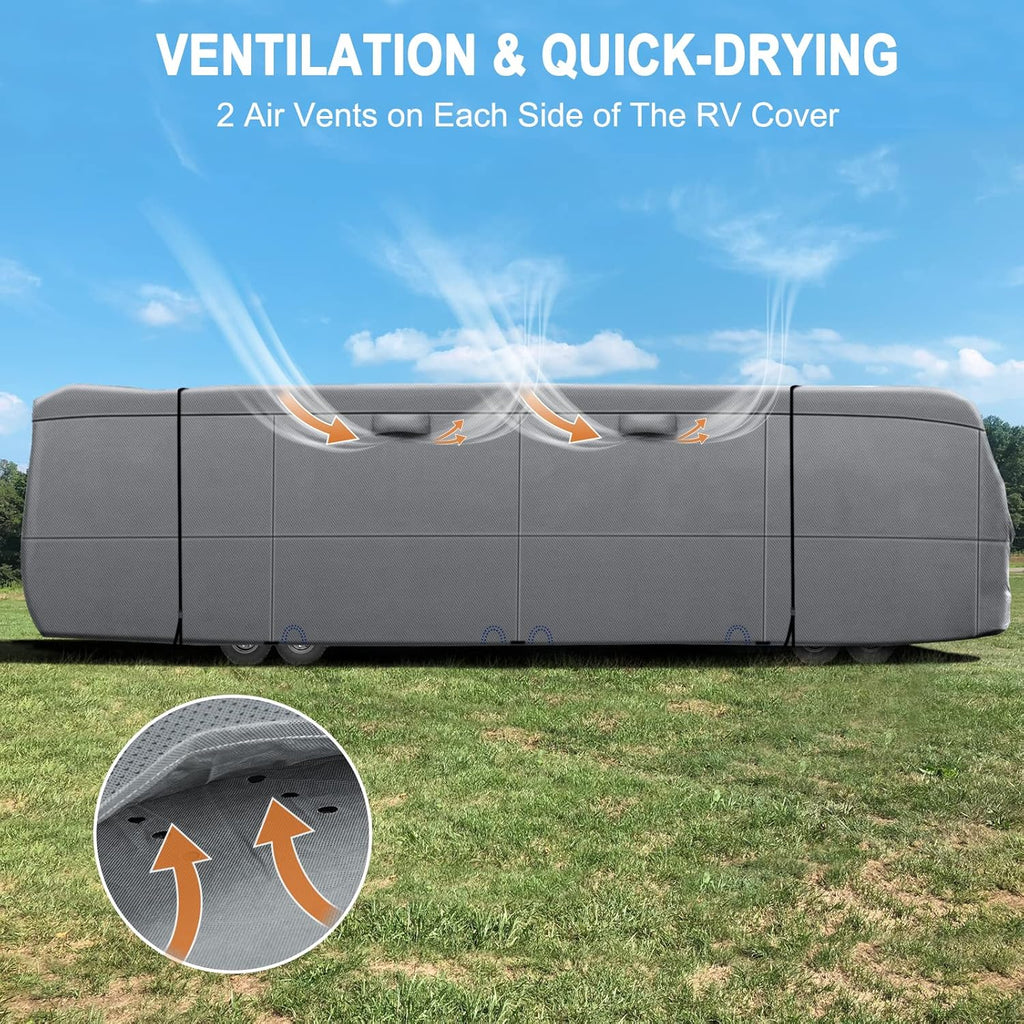 Heavy Duty RV Cover for 31'-34' Motorhome W594