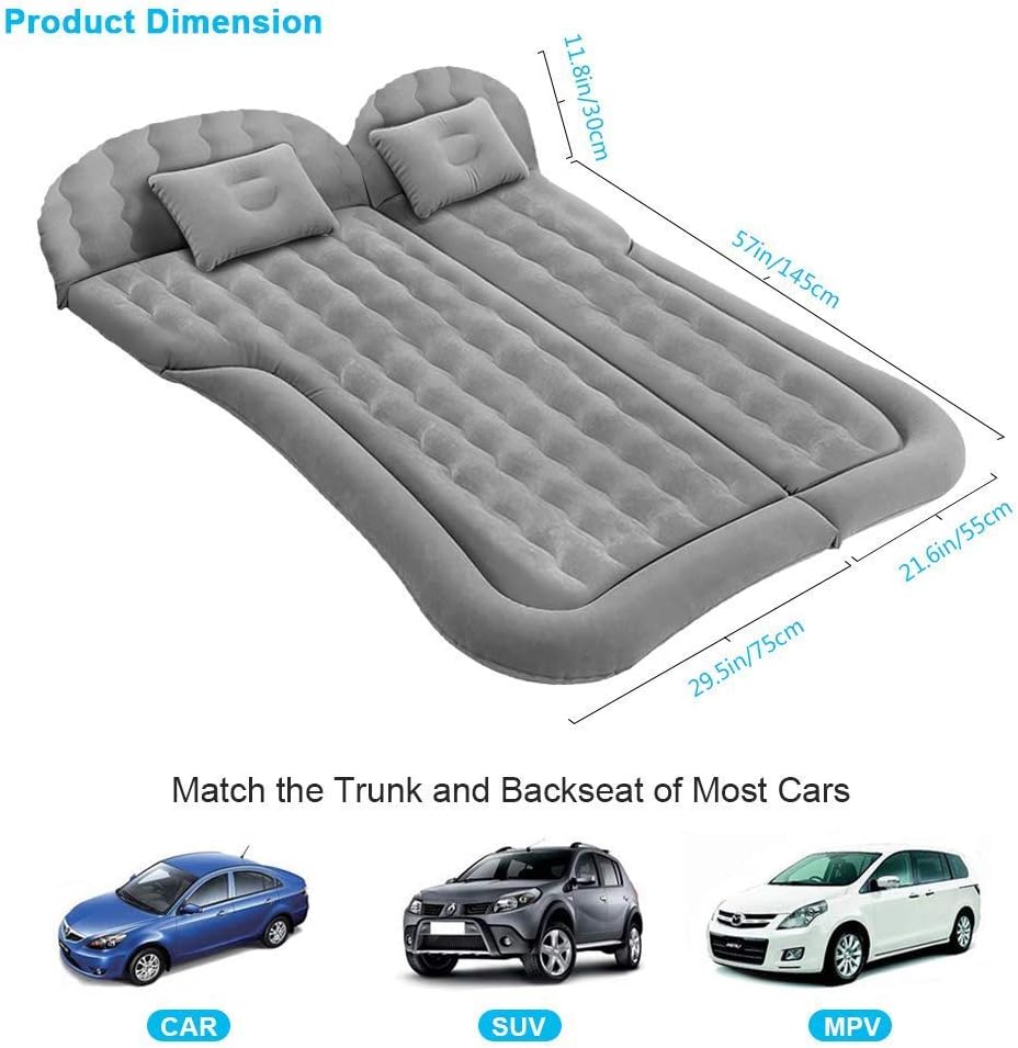Inflatable Car Air Mattress with Pump O6229