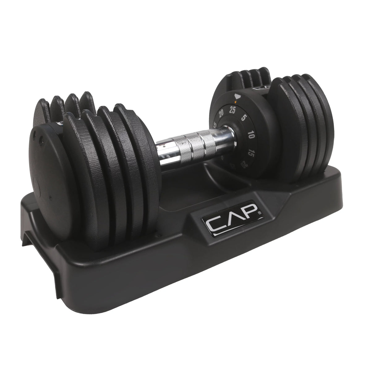 25 lb Adjustable Dumbbell Set, Pair, Black Z988
