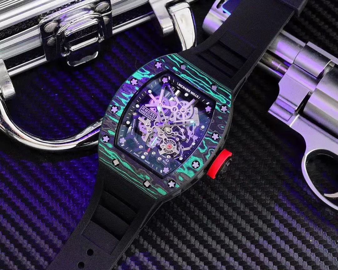 Black Rubber Strap Watch I36275