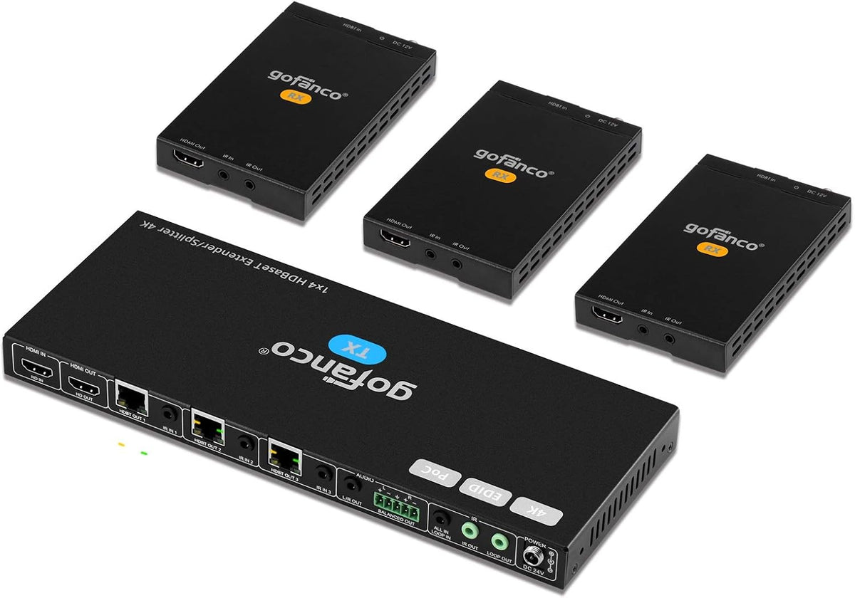 1x4 HDBaseT HDMI Extender Splitter 4K 60Hz S991062