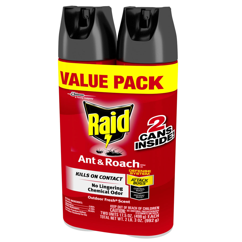 Ant & Roach Killer Outdoor Fresh Scent 17.5 oz 2 ct H20256