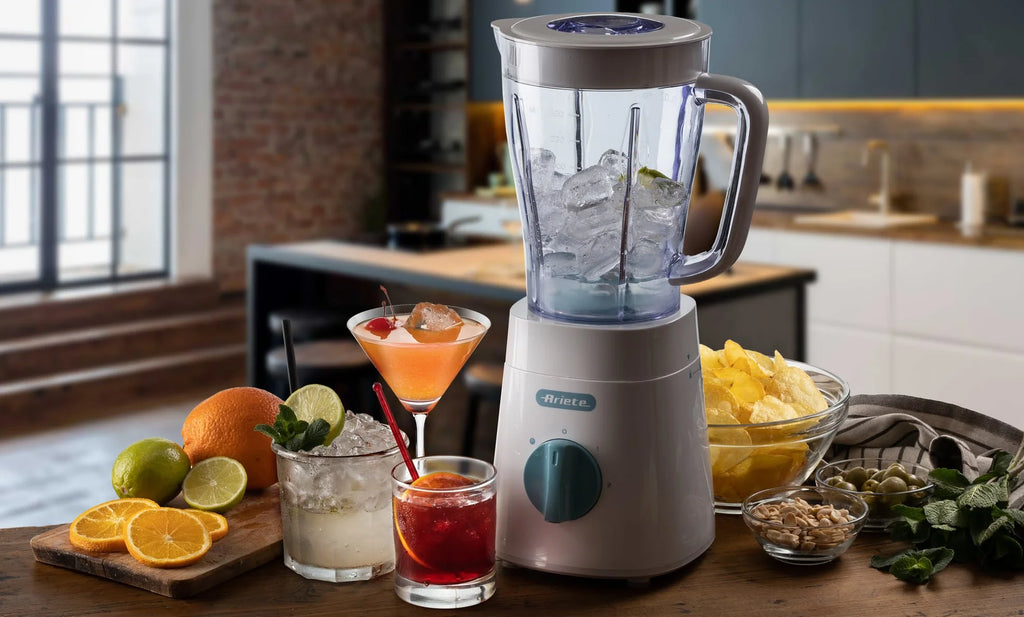 Ice Crusher Blender with Stainless Steel Blades White M488924