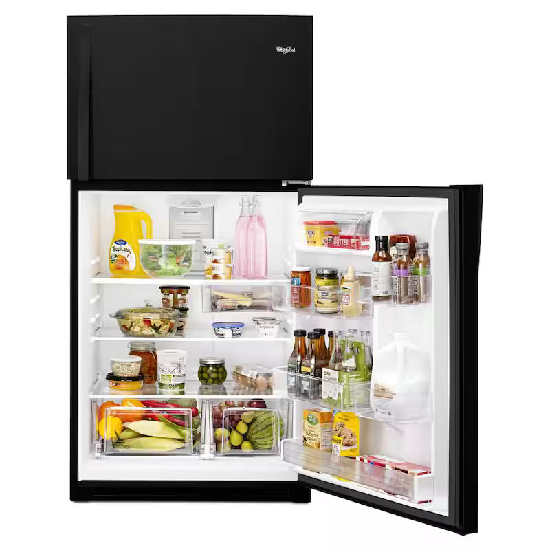 Black Top Freezer Refrigerator Z1178