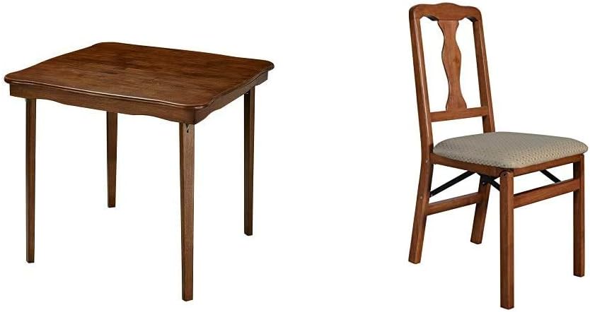 Folding Card Table Cherry Finish N363839