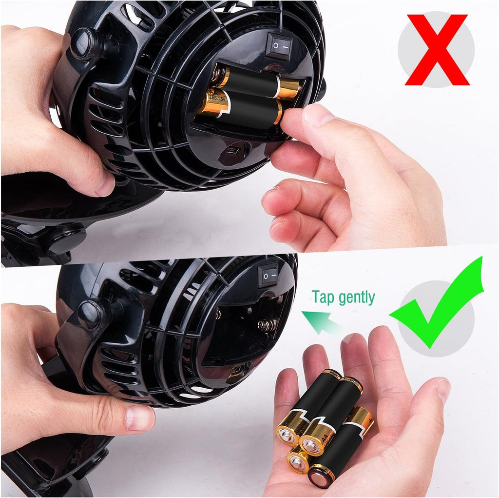 Battery Operated Fan with Clip, 5 Inch U212