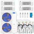 54,000 BTU 4 Zone Ceiling Cassette Ductless Air Conditioner and Heat Pump A74413