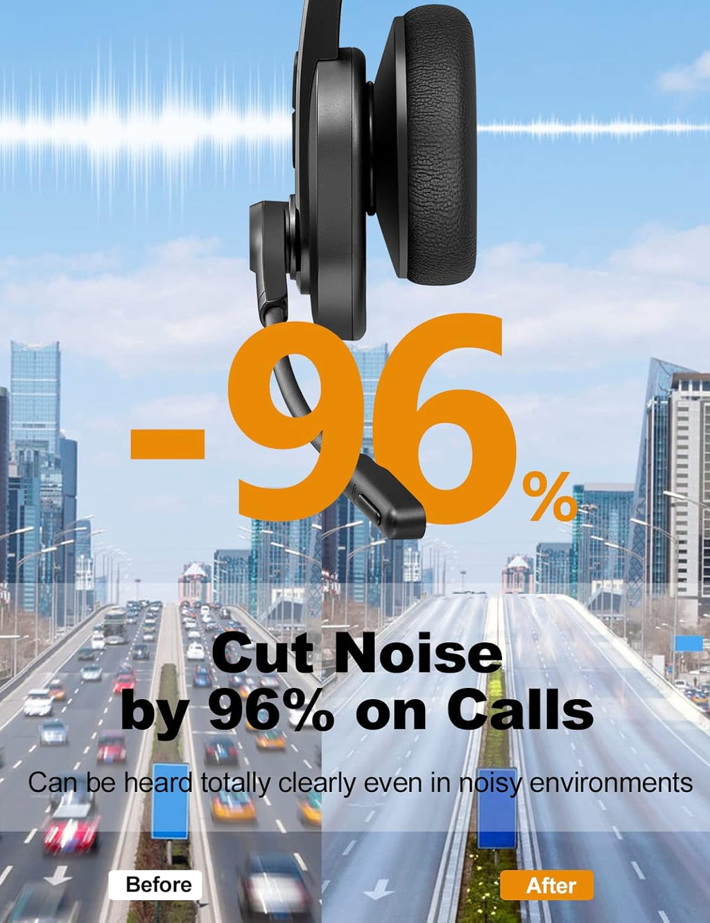 Bluetooth Headset with Noise Canceling Microphone E3114