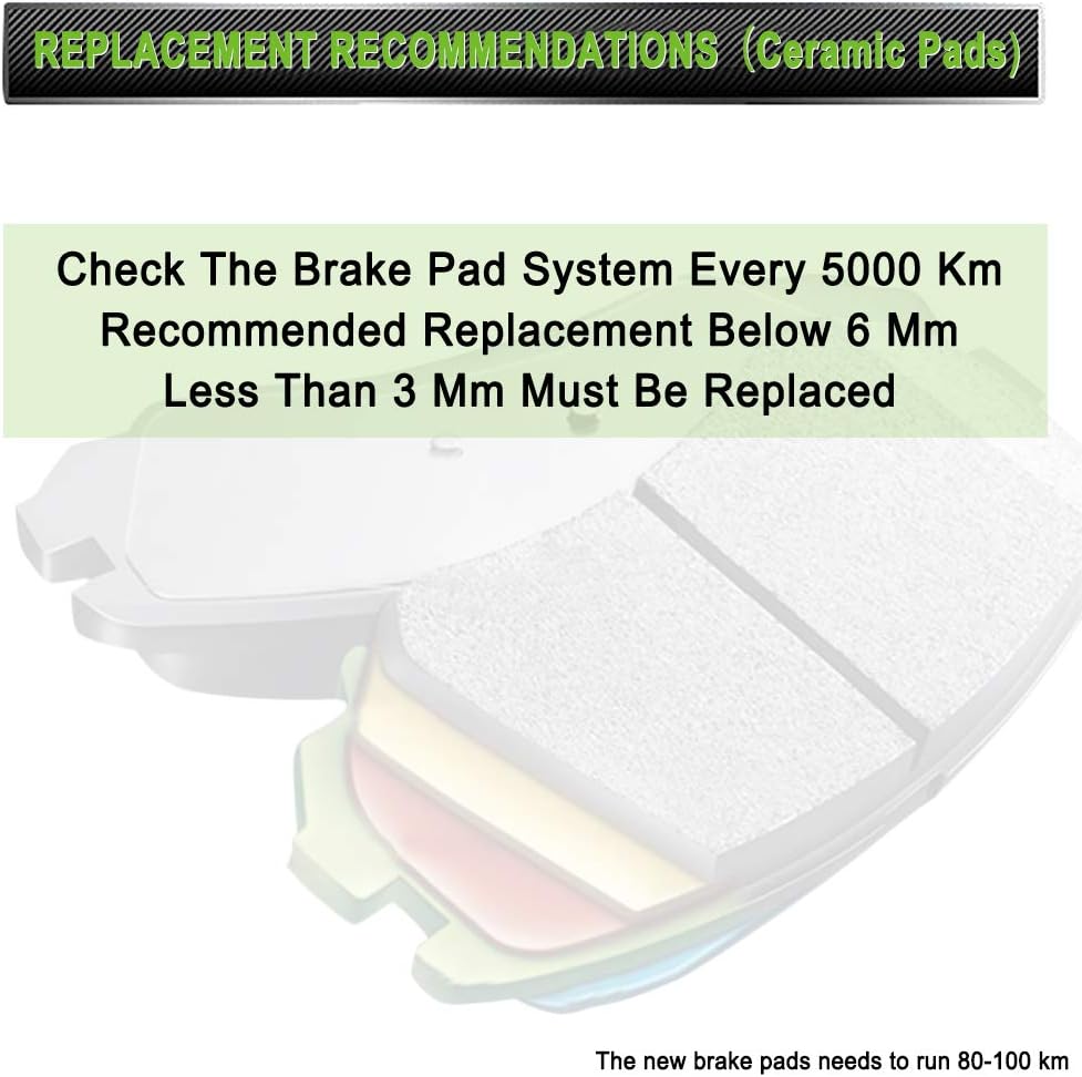 Ceramic Front Rear Disc Brake Pad Set R5542