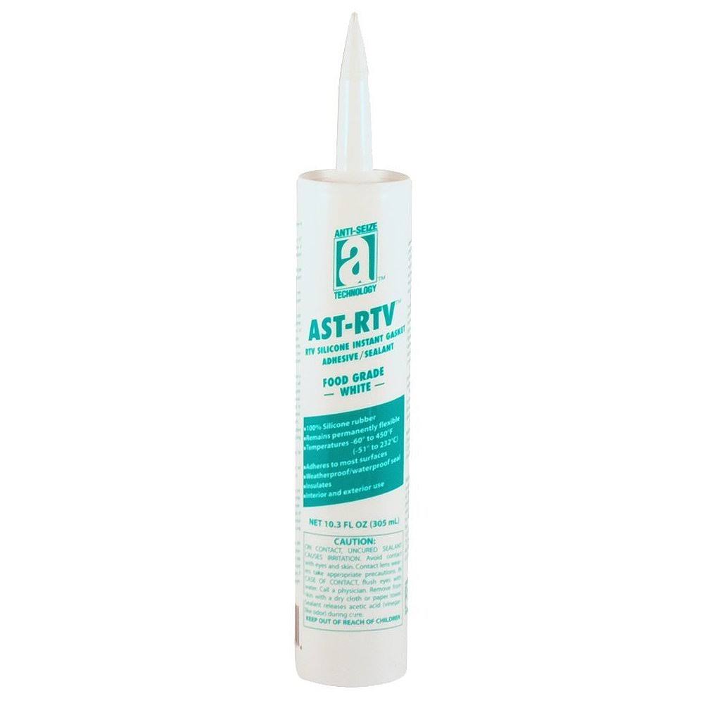 White 100% Silicone Adhesive Sealant, 10.3 oz X6915