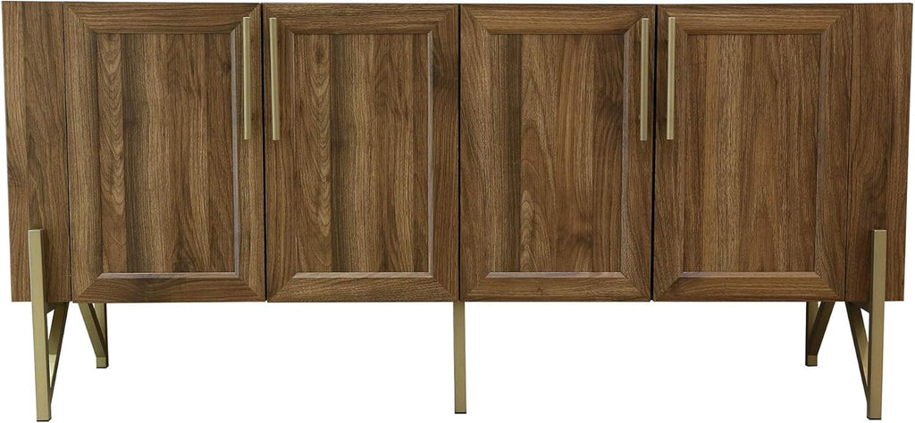 Walnut Mid Century TV Stand Media Console F410824