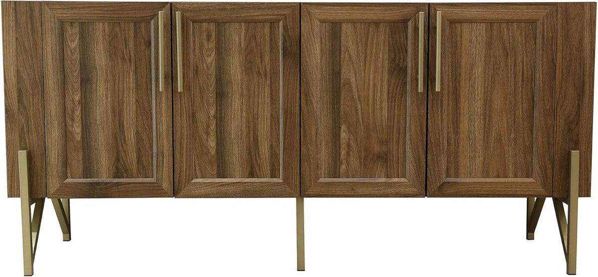 Walnut Mid Century TV Stand Media Console F410824
