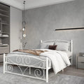 Full Size Metal Bed Frame with Headboard and Footboard I956
