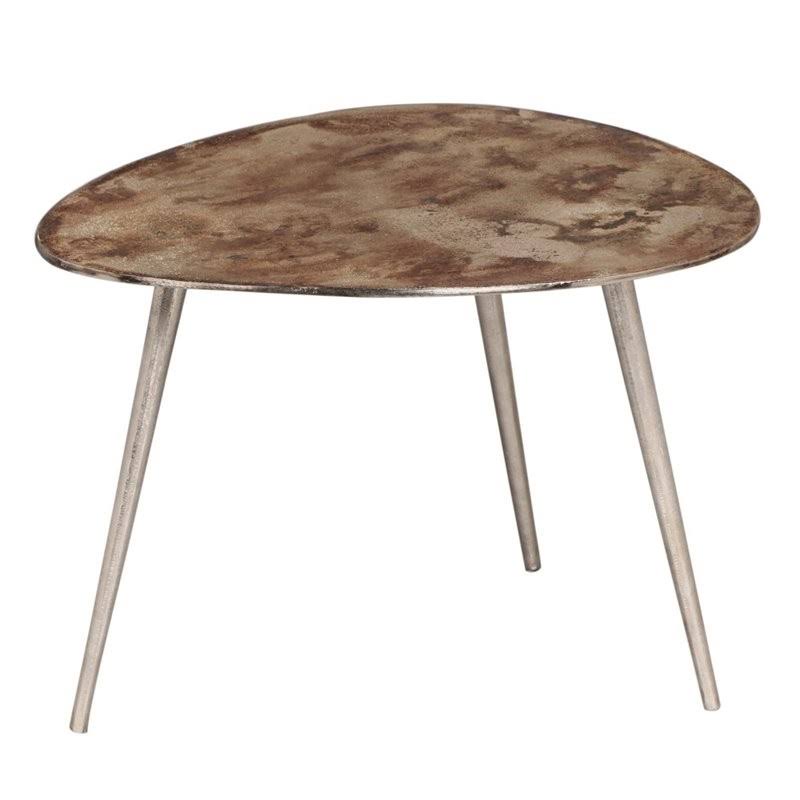 Industrial Modern Aluminum End Table V205616