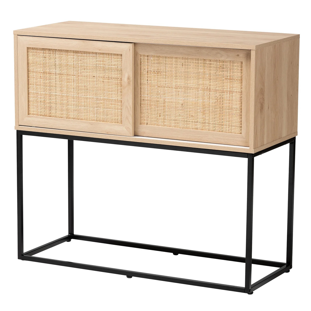Natural Brown Finished Wood Sideboard Buffet N22145