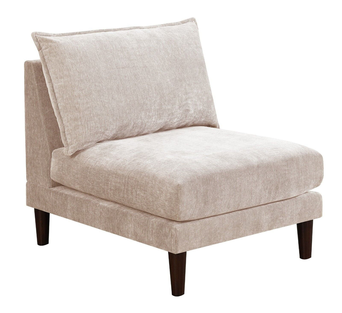 5pc Modular Sectional Set with Armless Chair Corner Wedge and Ottoman G532834