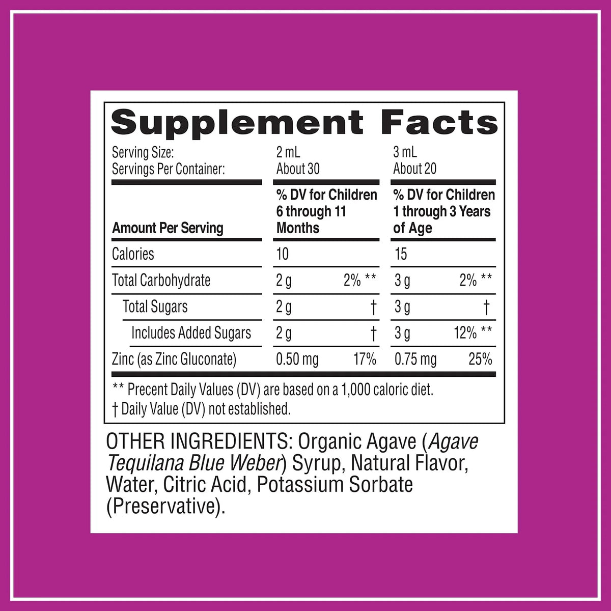 Baby Immune Support with Zinc 2oz U966198