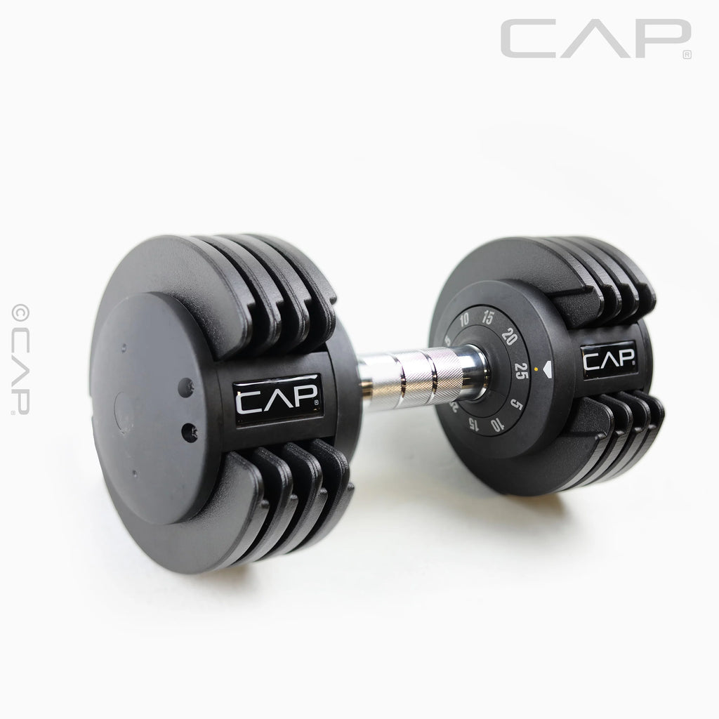 25 lb Adjustable Dumbbell Set, Pair, Black Z988