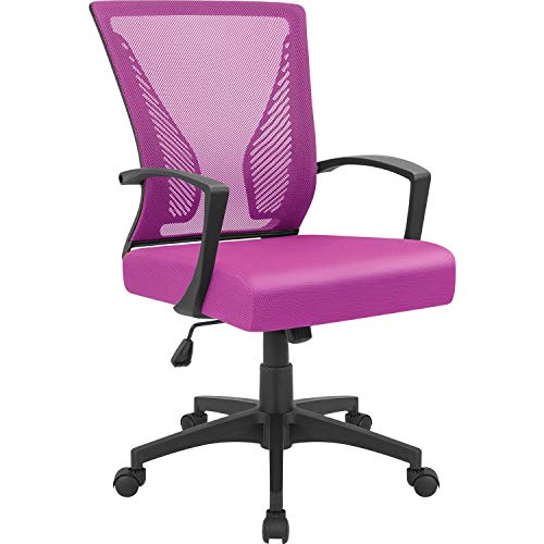 Black Ergonomic Mesh Office Chair with Lumbar Support P32723