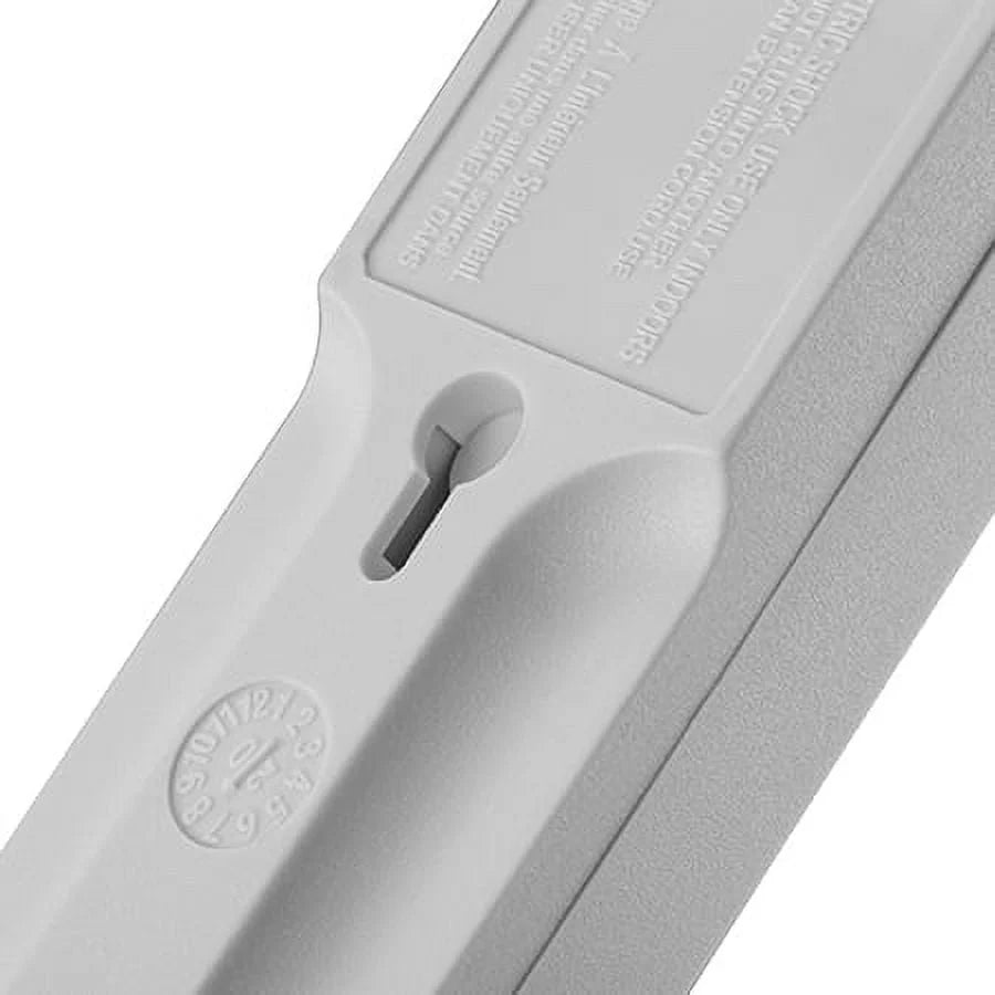 6 Outlet Power Strip with 2.5 ft Cord, White F807