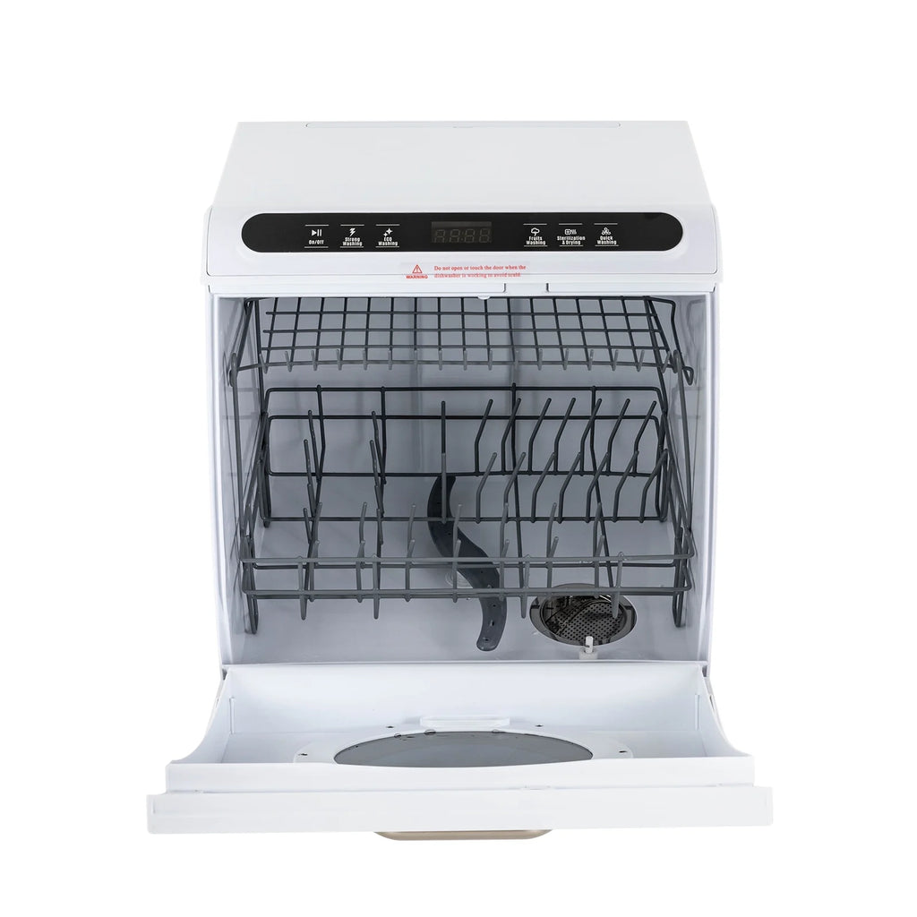 900W White Compact Countertop Dishwasher G5889