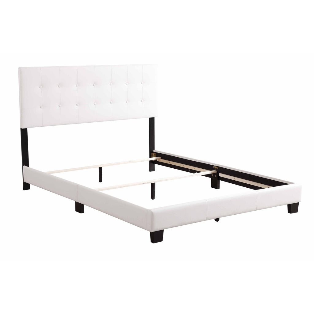 White Full Panel Bed E782
