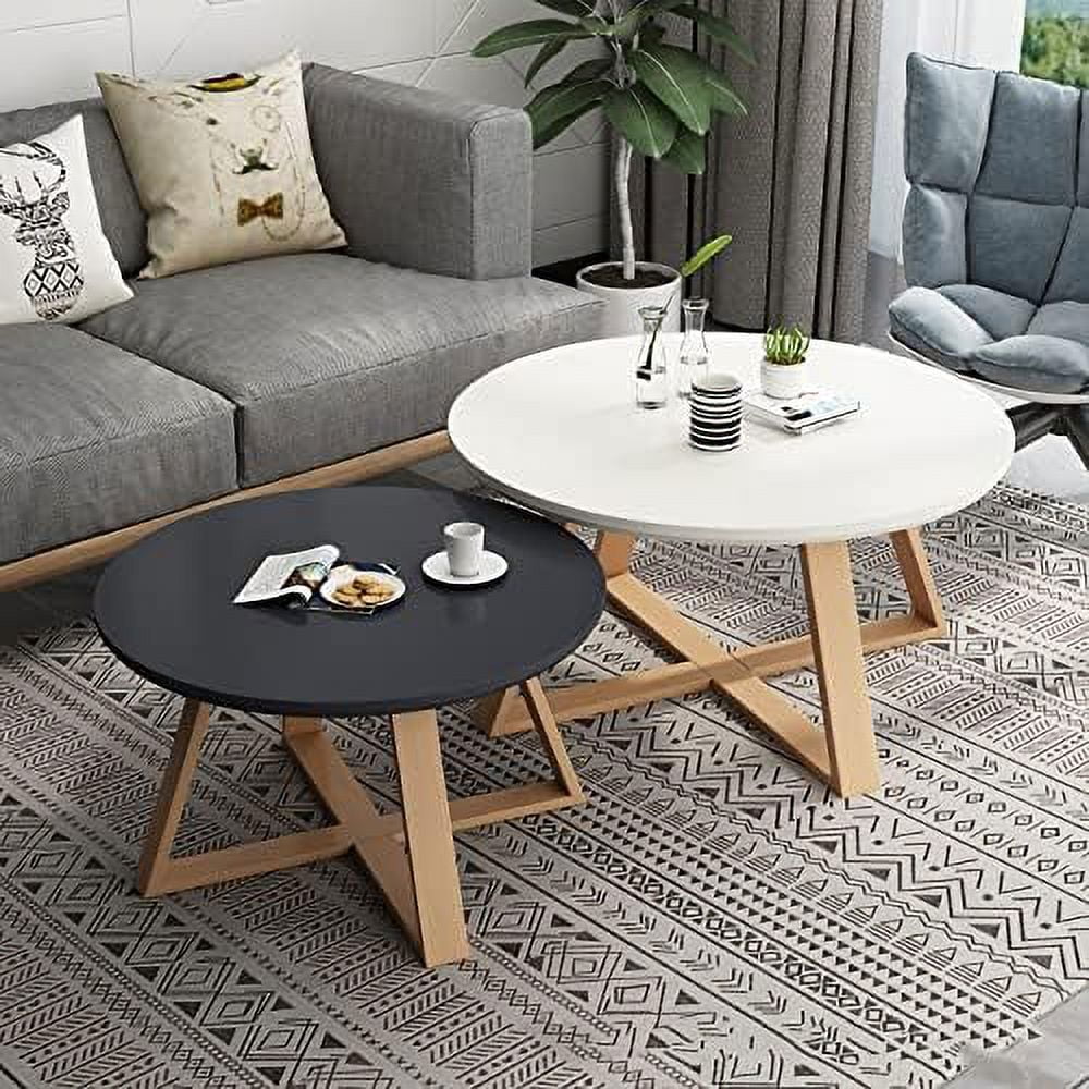 Solid Wood Round Pedestal Side End Table M373