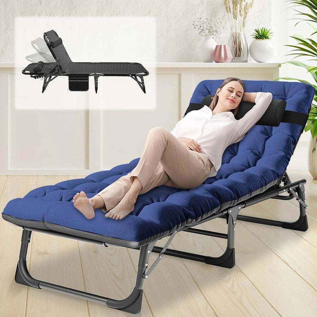Folding Chaise Lounge Chair 5-Position Heavy Duty U9436