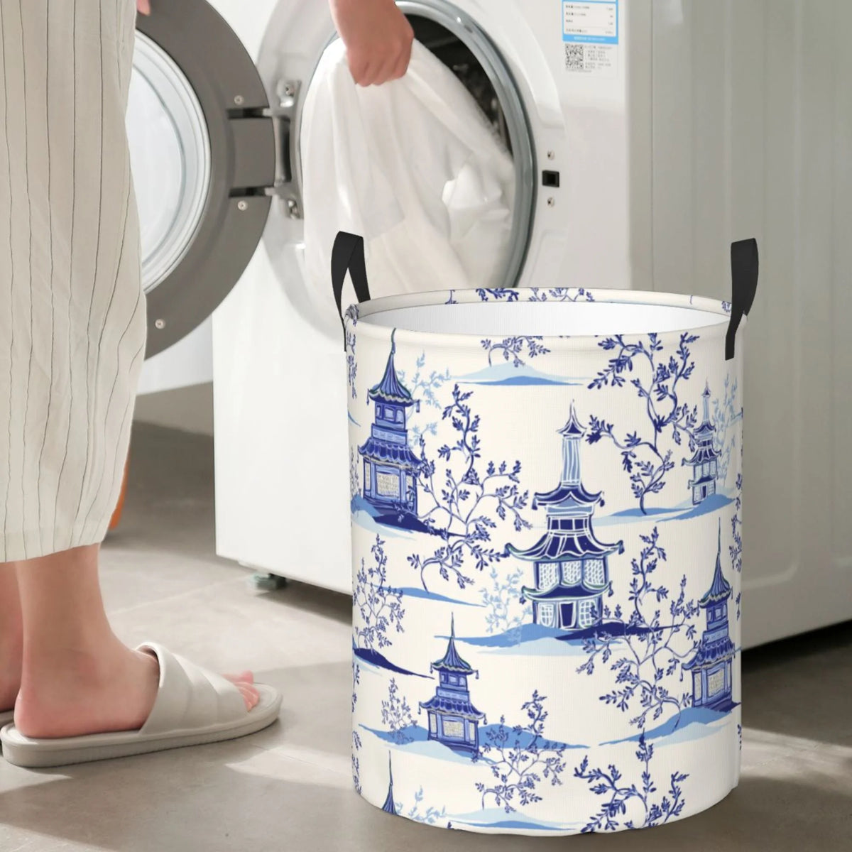 Waterproof Laundry Hamper with Handle N7617
