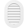 Vertical Round Ended Surface Mount PVC Gable Vent B69902
