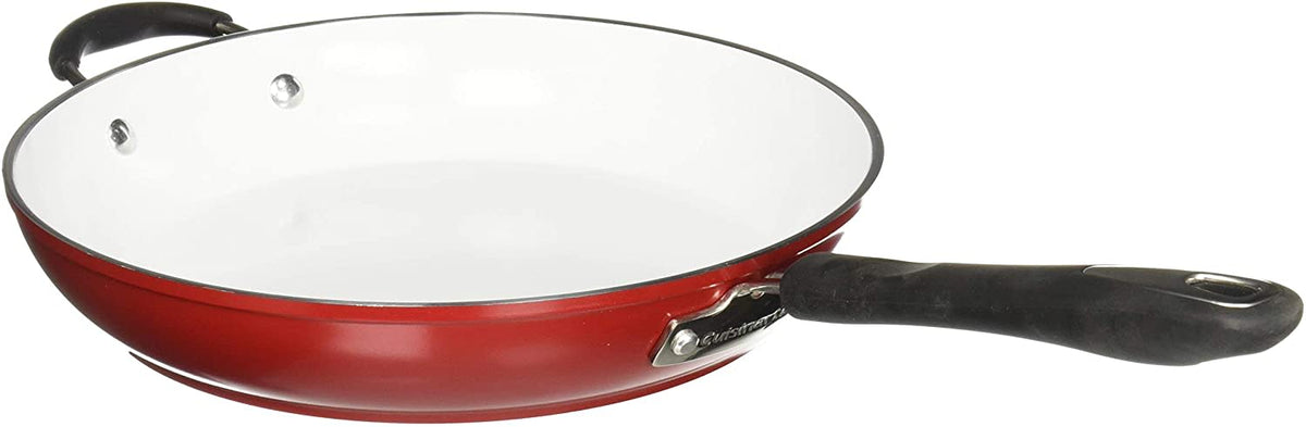 30cm White Ceramic Non Stick Skillet S8758