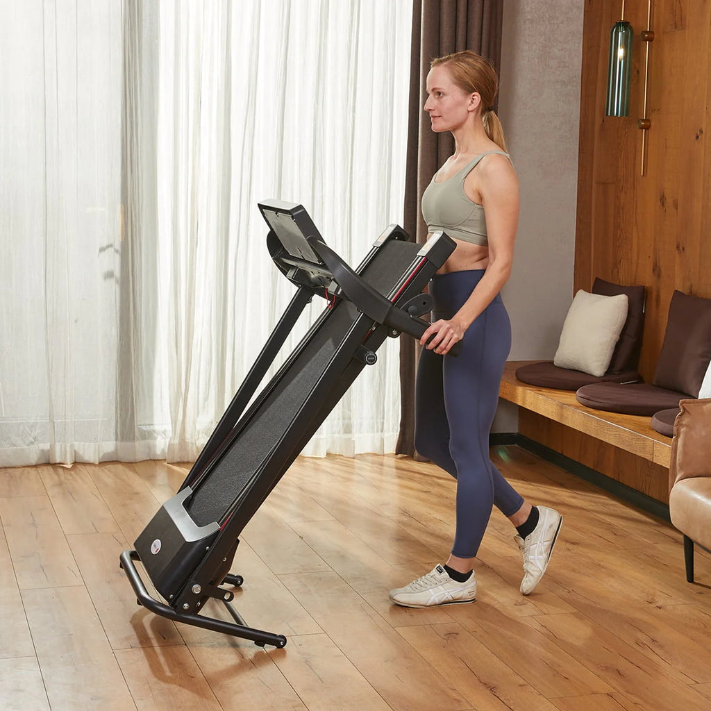 Foldable Treadmill with Incline 220lbs Black T87799
